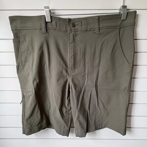 Think Outside Sierra Designs Hiking Shorts Mens 36 Olive Green Stretch Trail